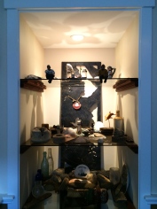 Deb Shrader created this display case for the things her husband brought up from the sea, and beloved items they've received as gifts over the years.